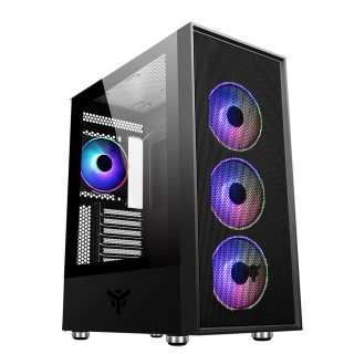 CASE ATX ITEK VERTIBRA H210 GAMING 4FAN ARGB GLASS (L) NO PSU