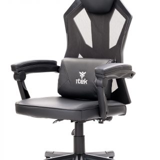 Sedia gaming itek 4creators cf50 pvc + mesh reclinabile cuscino