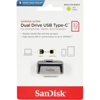SANDISK DUAL DRIVE USB TYPE-C 3.1 32GB