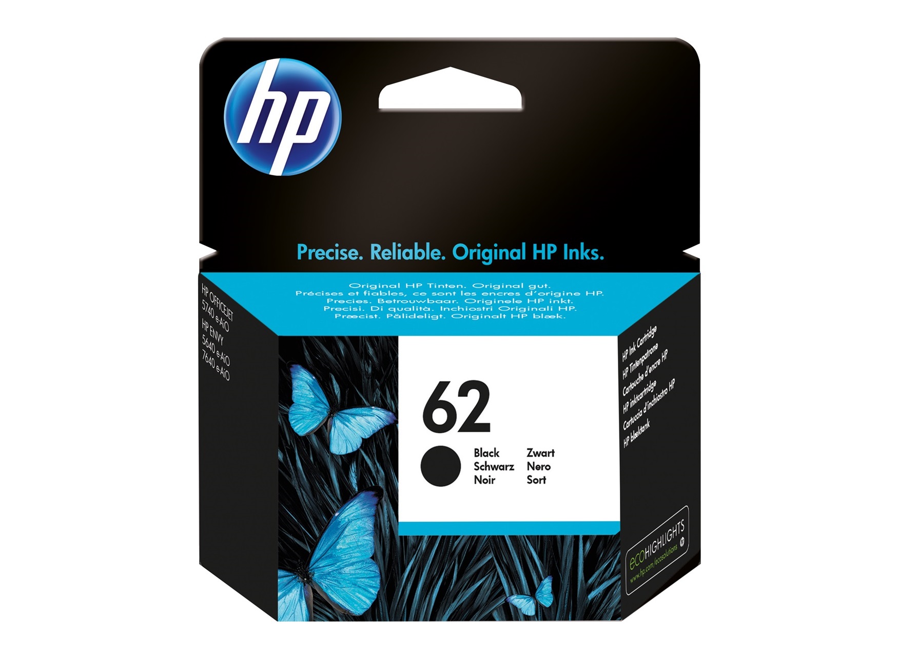 HP Cartuccia Originale (62) Black