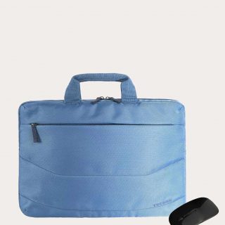 BORSA IDEA PC BAG 15.6" AZZURRO + MOUSE