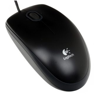 Mouse Logitech Ottico Nero B100 con filo