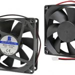 Ventola di raffreddamento 12V 0.25A 8x8x2.5cm 2pin