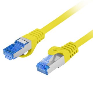 PATCHCORD CAT.6A FTP LSZH CCA 1M YELLOW FLUKE PASSED LANBERG