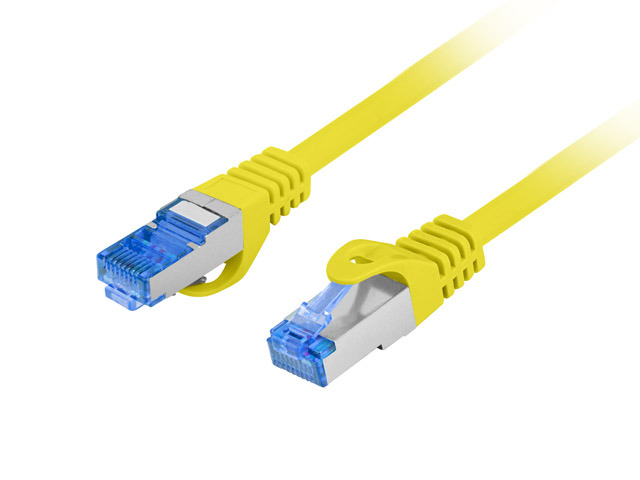 PATCHCORD CAT.6A FTP LSZH CCA 1M YELLOW FLUKE PASSED LANBERG