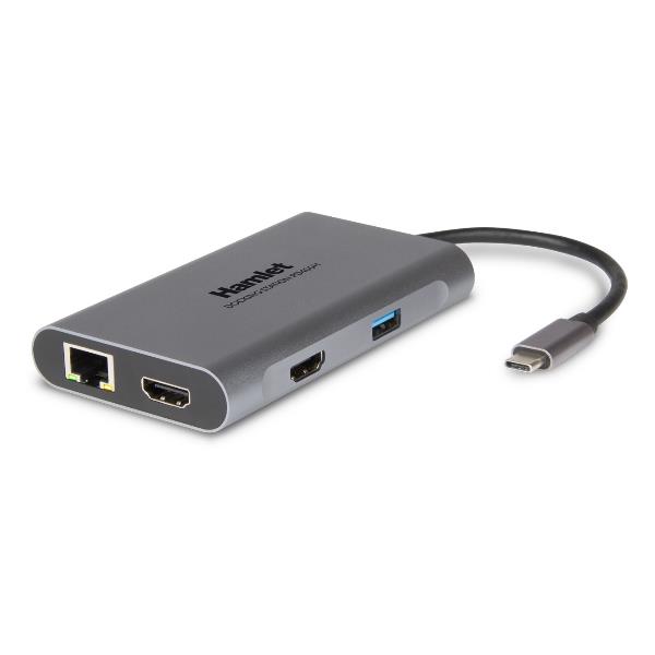 Docking Station USB-C Power delivery 85W - 3 x USB 3.0 + Lan