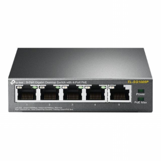 Switch di rete 5 Porte Gigabit 4 POE