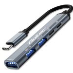Hub Adapter USB-C 3.1 5in1 | USB-C PD| USB-C | 2x USB 2.0 | USB 3.0
