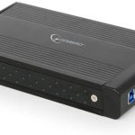 Gembird EE3-U3S-3 Enclosure HDD 3.5" Nero contenitore di unità di archiviazione