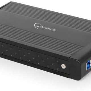 Gembird EE3-U3S-3 Enclosure HDD 3.5" Nero contenitore di unità di archiviazione