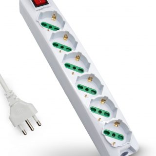 MULTIPRESA MACH POWER 6*SCHUKO/BIPASSO