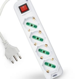 MULTIPRESA MACH POWER 4*SCHUKO/BIPASSO INT.GEN.