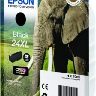 ORIGINAL Epson Cartuccia d'inchiostro nero C13T24314012 24 XL ~500 Seiten 10ml XL