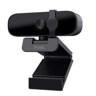 WEBCAM FULL HD1080P - TRUST TANOR - FILTRO PRIVACY - 85% PLASTICA RICICLATA - NERO