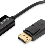 Skintek SK-04-DPH adattatore Display Port (DP) a
HDMI, 4K 1080p 60 Hz, maschio-femmina per
connettere PC/Notebook/MAC con uscita Display Port
a Monitor,Projettore con ingresso HDMI. Cavo 18 cm
